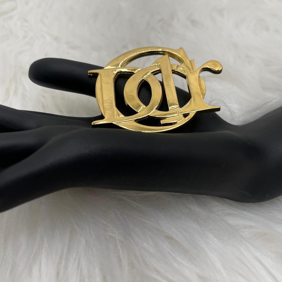 極美品✨Christian Dior ディオール　ブローチ 　ゴールド