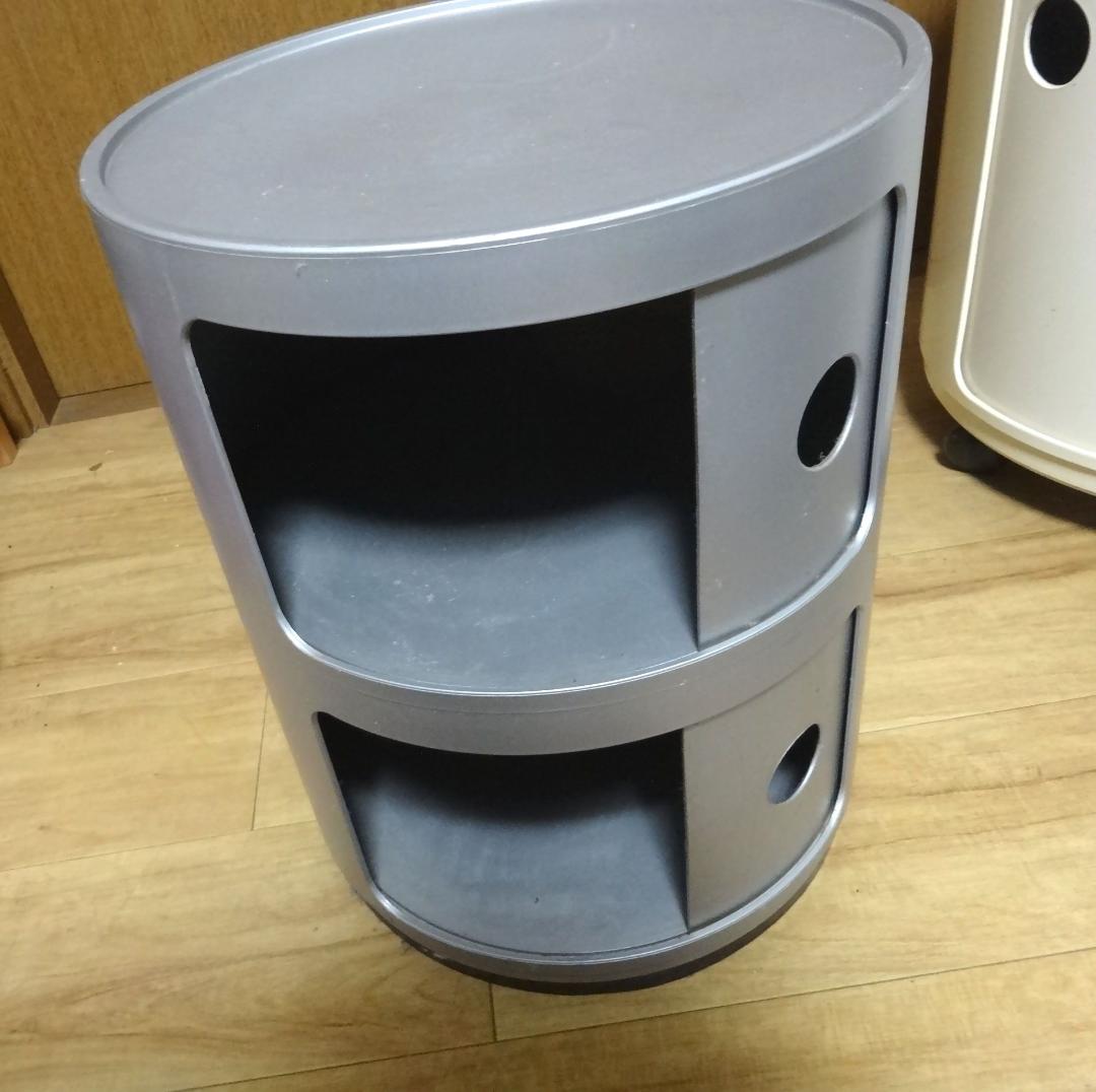 正規品　kartell カルテル　コンポニビリ　シルバー　銀色　２段