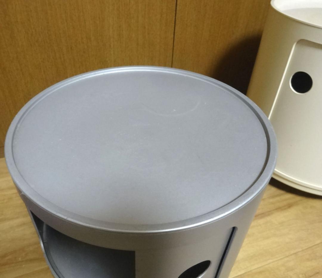 正規品　kartell カルテル　コンポニビリ　シルバー　銀色　２段