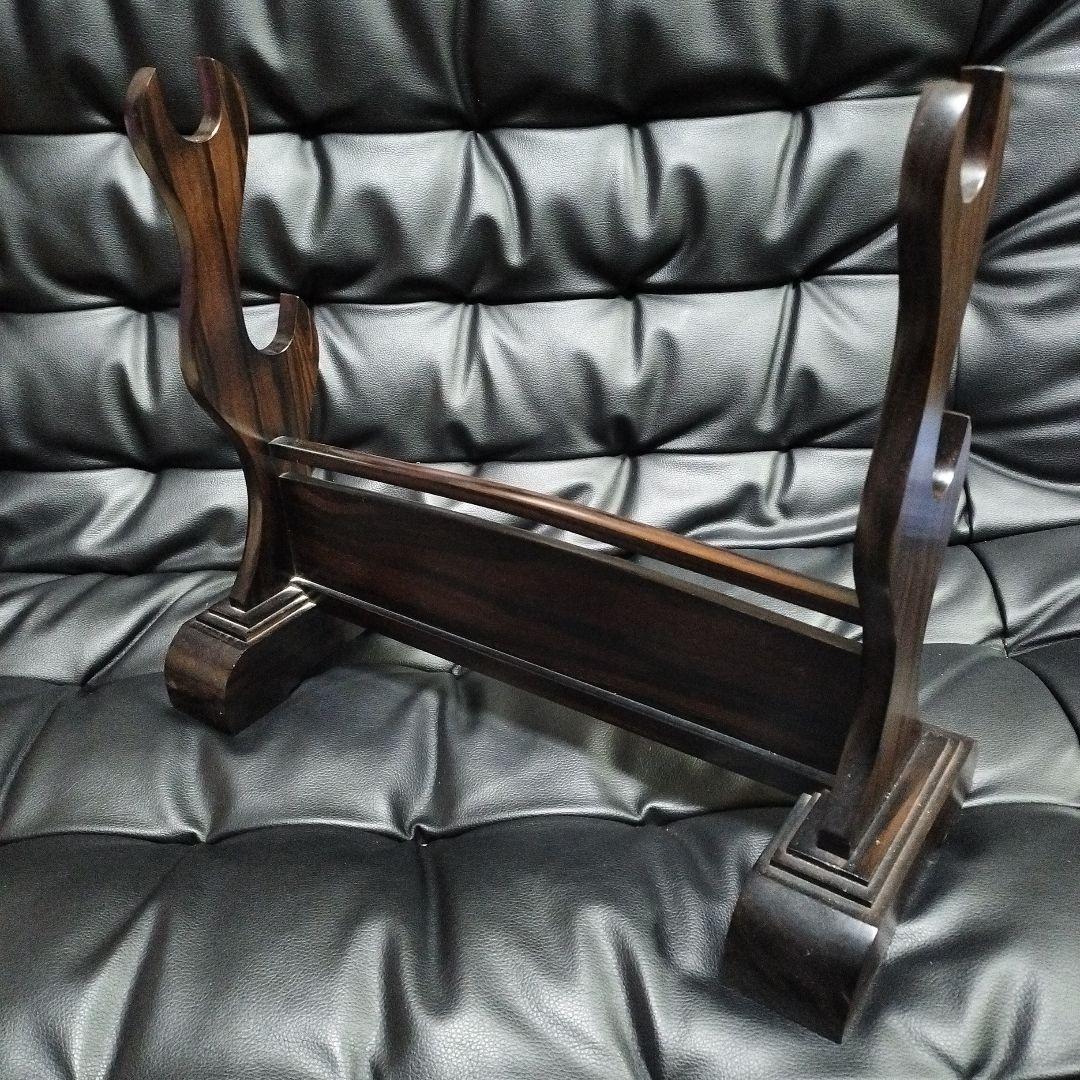 黒檀 刀掛け 刀置 レトロ