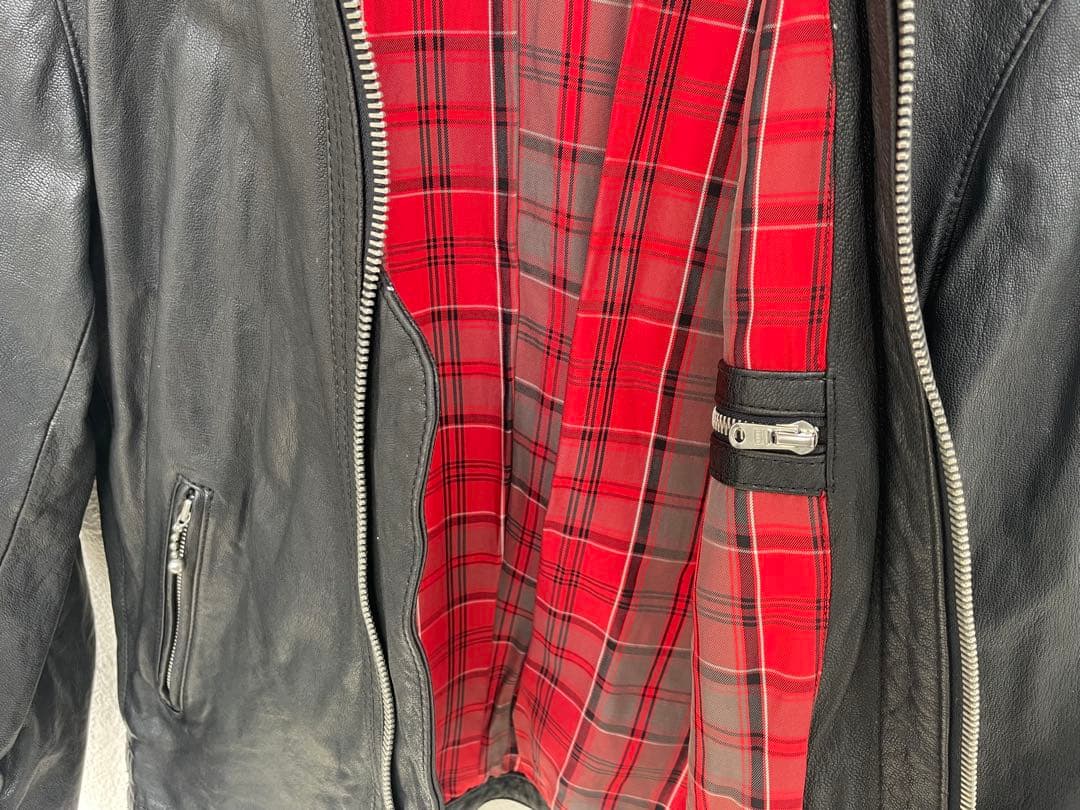 OR GLORY ブラックレザー シングルライダース 38 オアグローリー