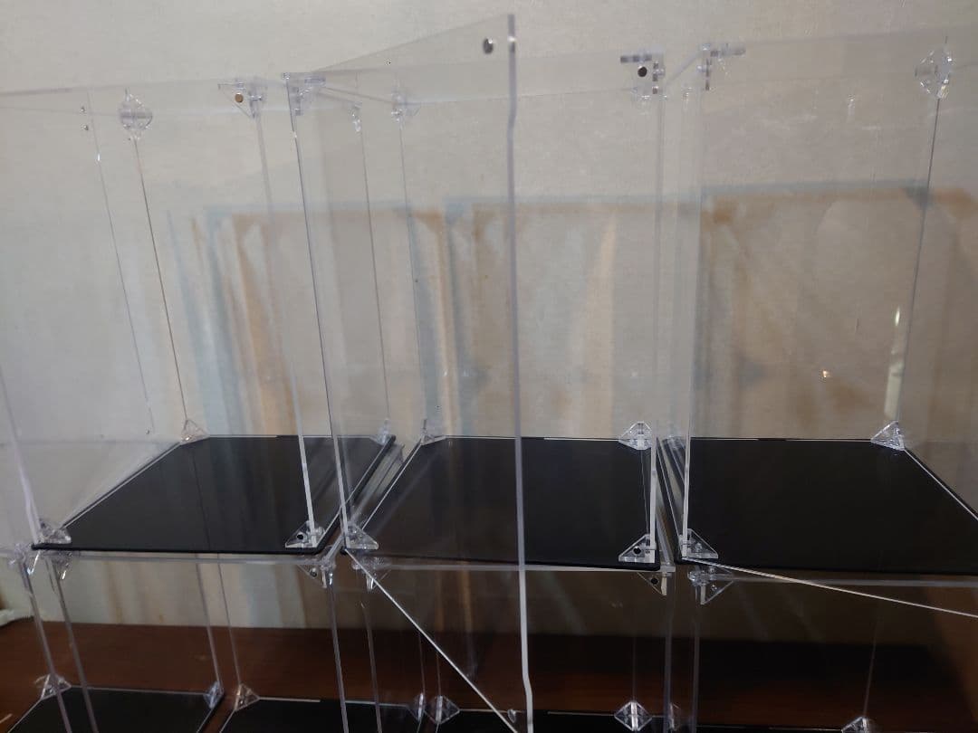 cooltaku フィギュアケース 6個 UVカット マグネット式 磁石付き前扉