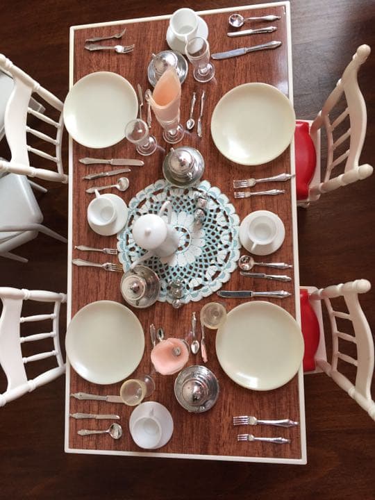 リカちゃん 白い白い家具セット