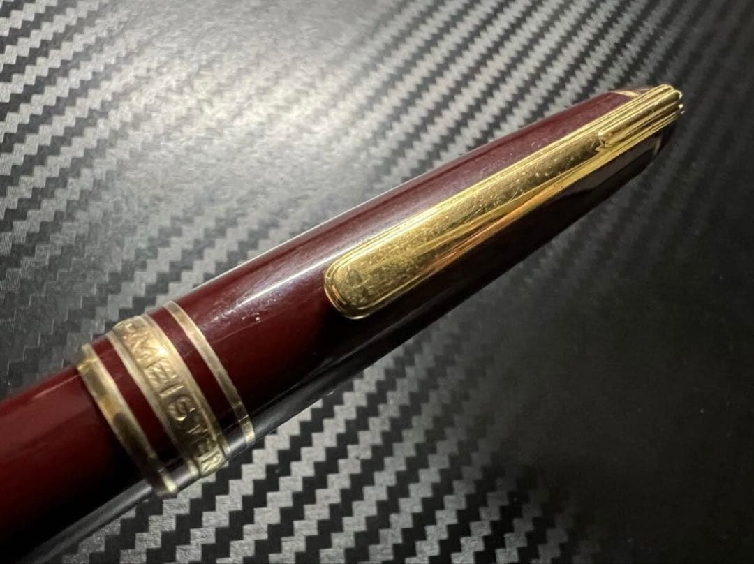 美品 モンブラン エボナイト芯 144 ボルドー 全金 EF 極細字 万年筆