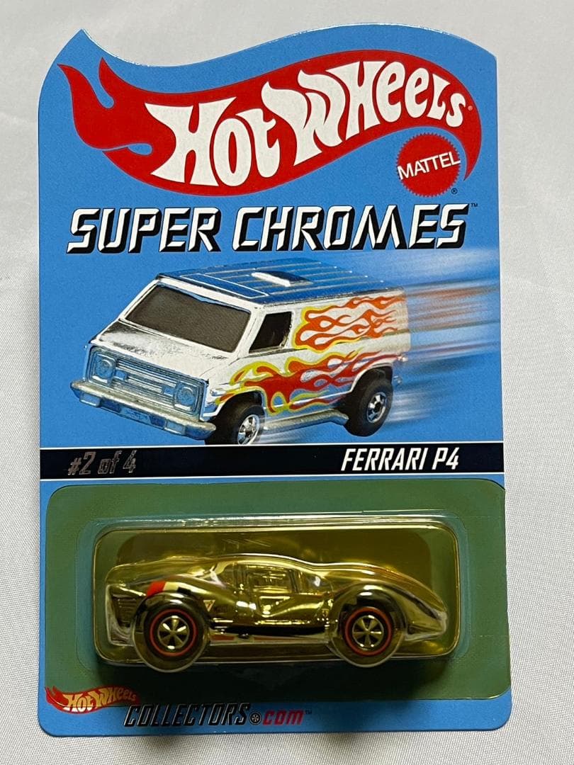 ミニカー HotWHeels SUPER CHROMES FERRARI P4