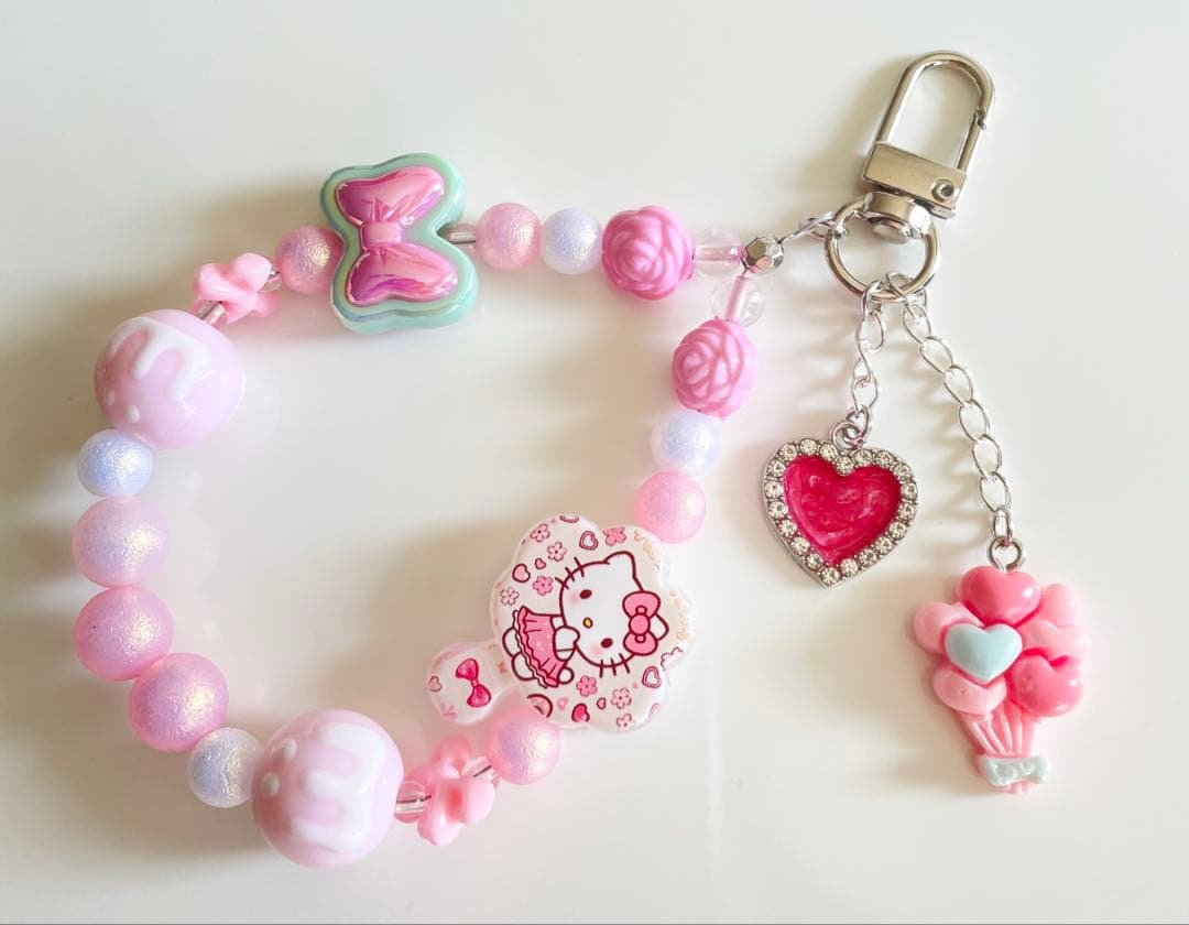 meme☆sik様　ポンポンモリー　ミニストラップ