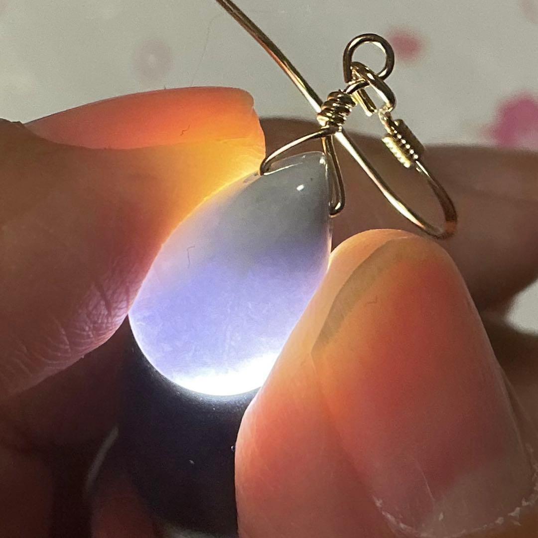 【専用】糸魚川翡翠　ヨシオ沢　ニノ型、ティアドロップピアス　14kgf（1）