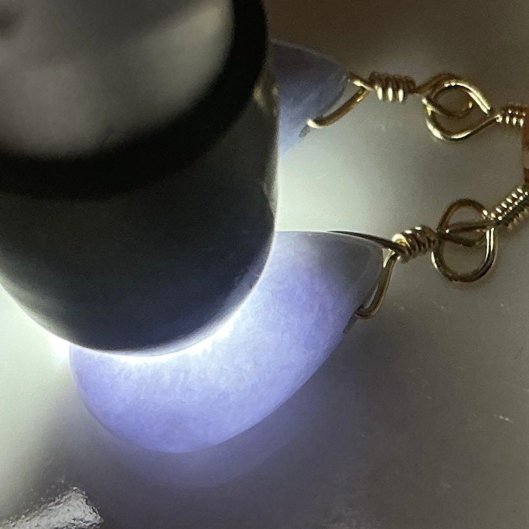 【専用】糸魚川翡翠　ヨシオ沢　ニノ型、ティアドロップピアス　14kgf（1）