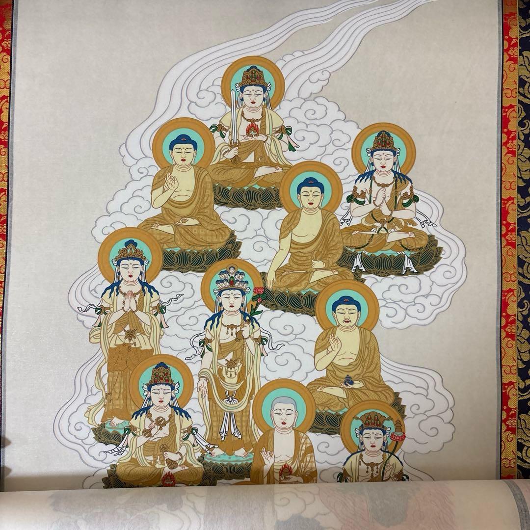 大和十三仏霊場　宝印軸　掛軸　13ヵ寺御朱印付　霊場巡り　奈良