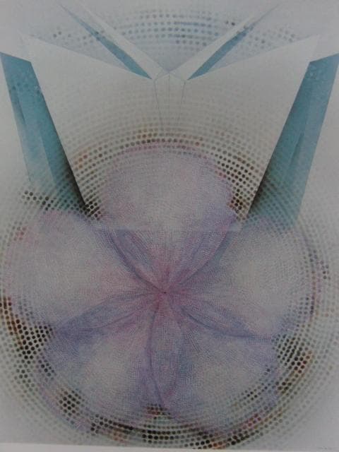 永井珪子、空に向う、希少な画集より、新品高級額・額装付、状態良好