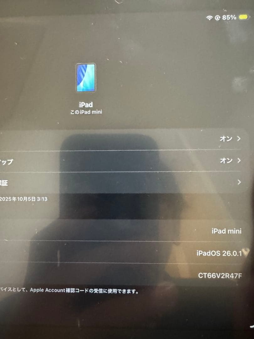 Apple iPad mini (A17 Pro) 本体