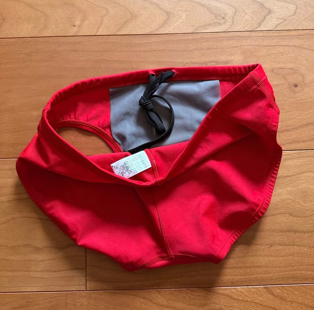 【美品】SPEEDO　ショートブーン　レッド　ライフセーバー　競泳水着　競パン