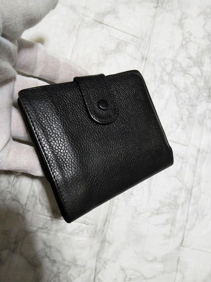 【綺麗】シャネル キャビア デカココマーク 財布