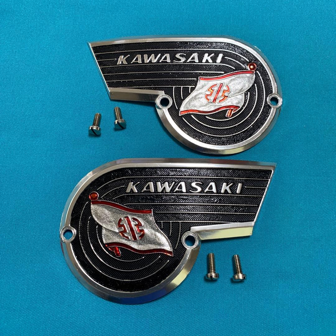 カワサキ純正カワサキW 1W1ＳメグロSGその他タンクエンブレム新品未使用