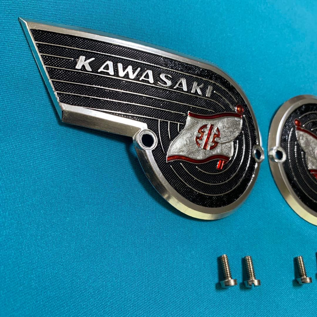 カワサキ純正カワサキW 1W1ＳメグロSGその他タンクエンブレム新品未使用