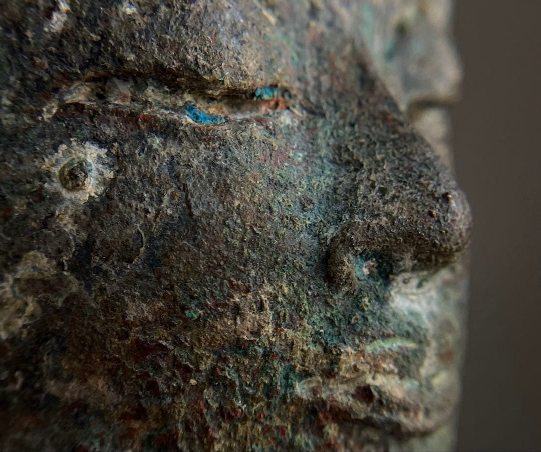 【抜群の表情 タイ青銅古仏】アユタヤ王朝初期〜中期14〜15世紀頃 骨董仏教美術