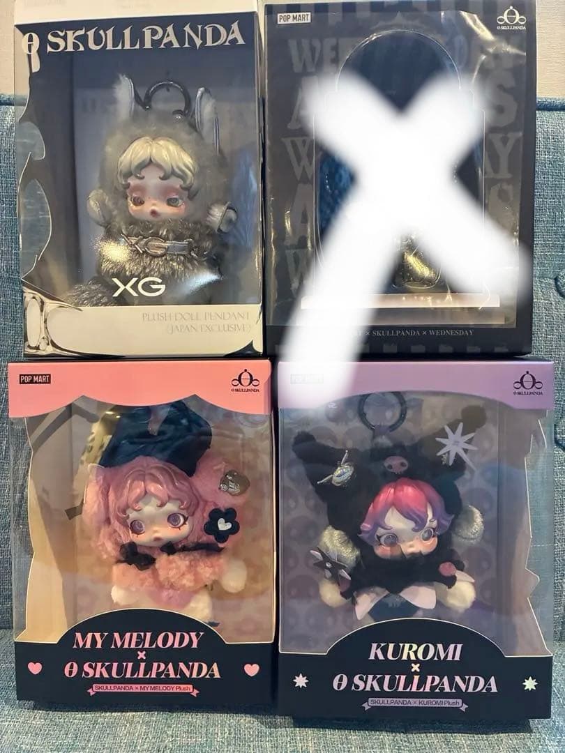新品 popmart 限定品 スカルパンダ skull panda 4種類セット