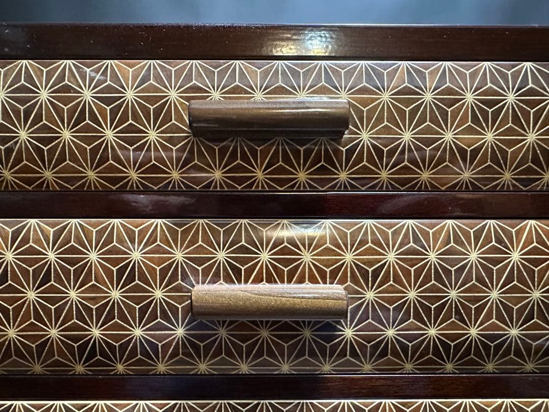 【伝統工芸】箱根細工 木象嵌 寄木家具　箱根寄木細工