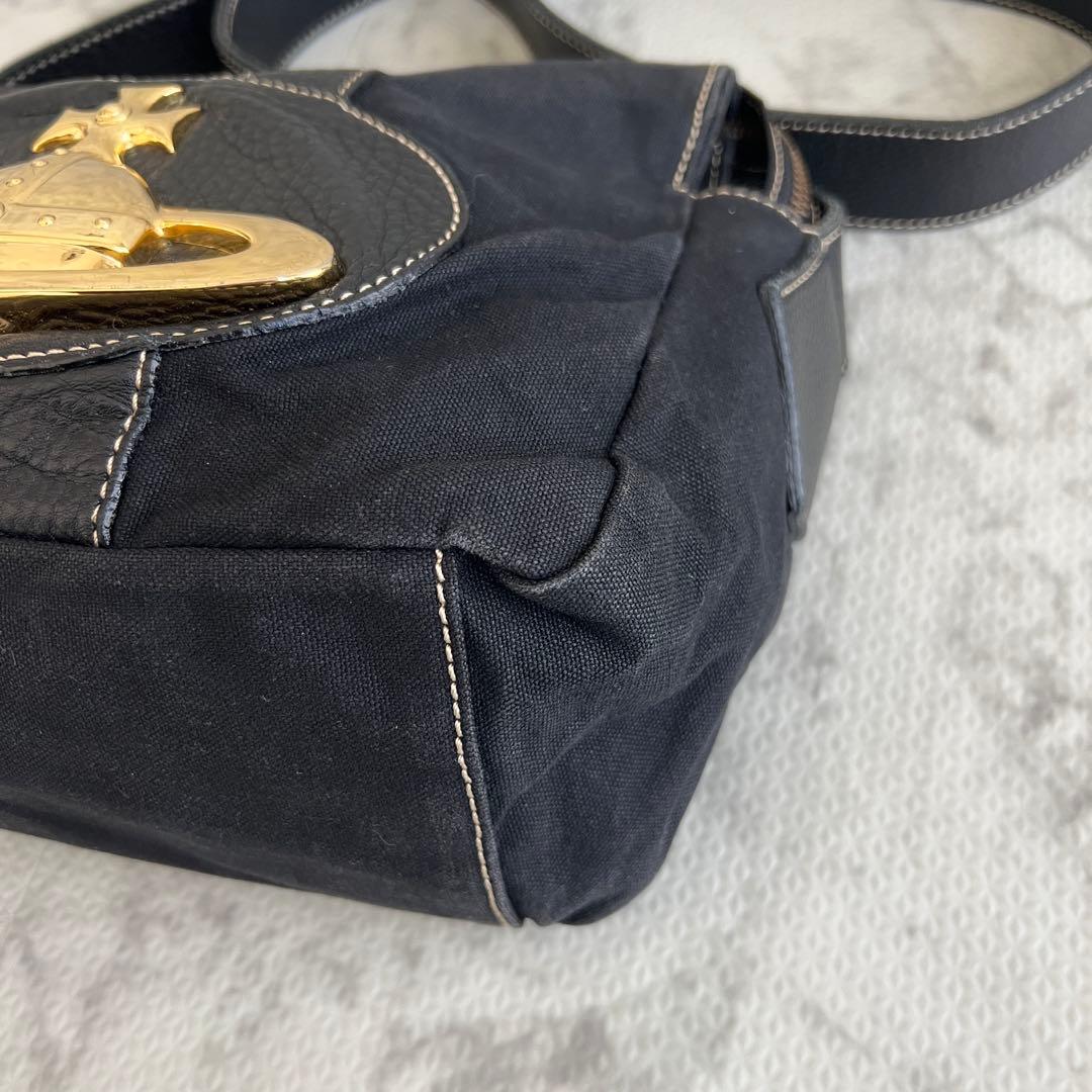 ヴィヴィアンウエストウッド ベイカーストリート ショルダーバッグ ビッグオーブ