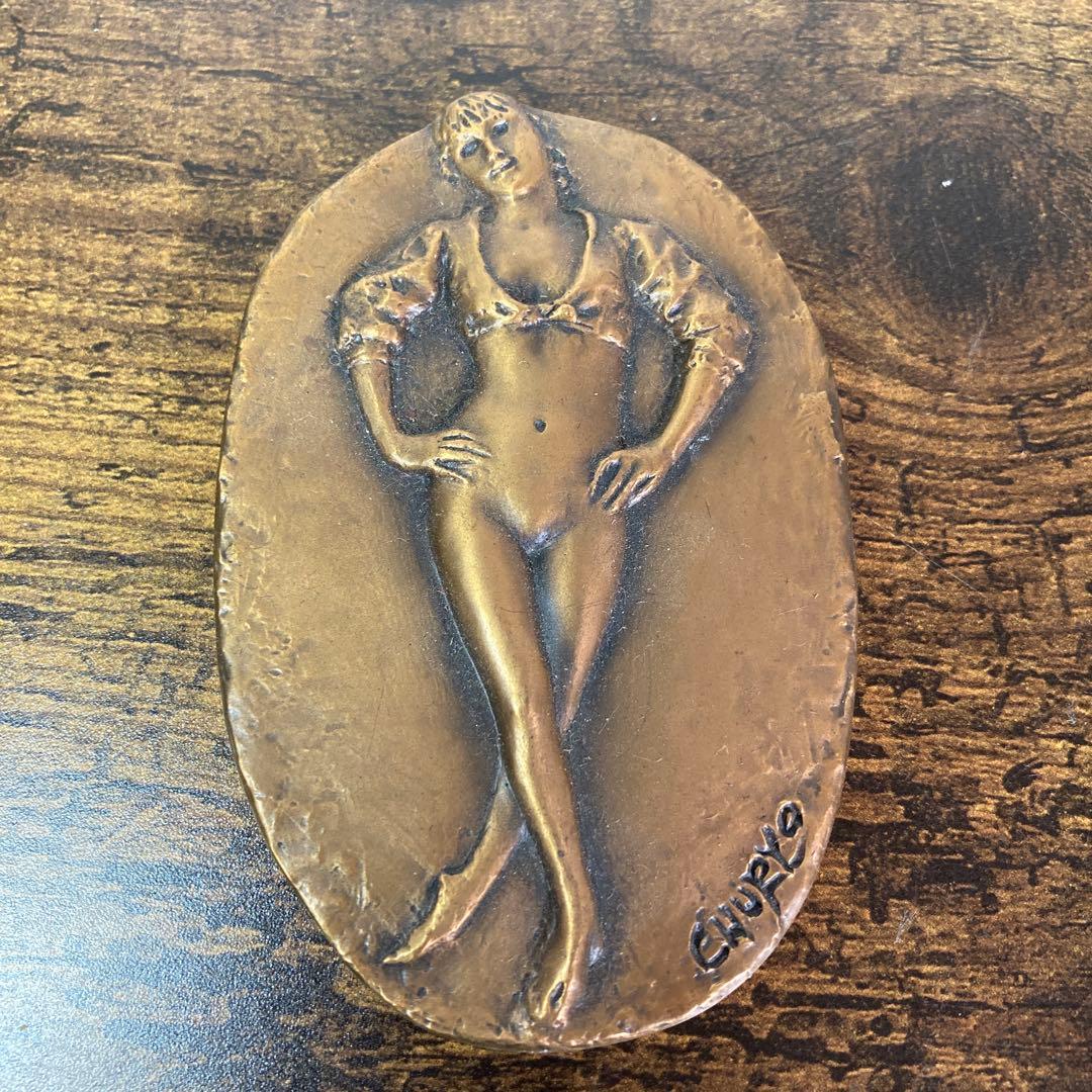 E-壁 【希少】佐藤忠良 ブロンズ 裸婦像レリーフ「わかば」東北電力創立50周年