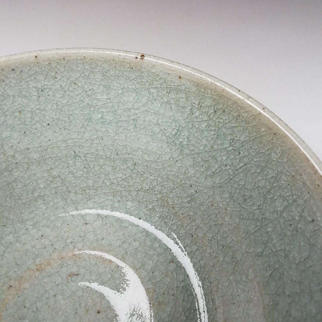 Ｔ１４１　茶碗　『渋草焼』『花鳥』『渋草柳三』　共箱　抹茶碗　茶道具