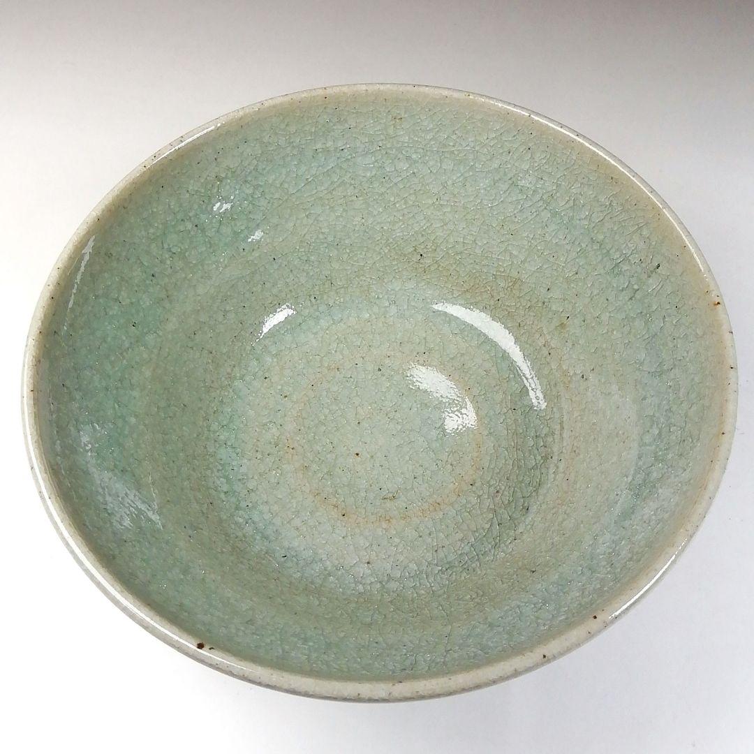 Ｔ１４１　茶碗　『渋草焼』『花鳥』『渋草柳三』　共箱　抹茶碗　茶道具