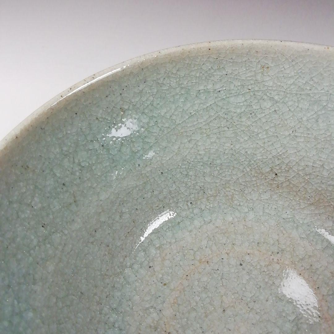 Ｔ１４１　茶碗　『渋草焼』『花鳥』『渋草柳三』　共箱　抹茶碗　茶道具