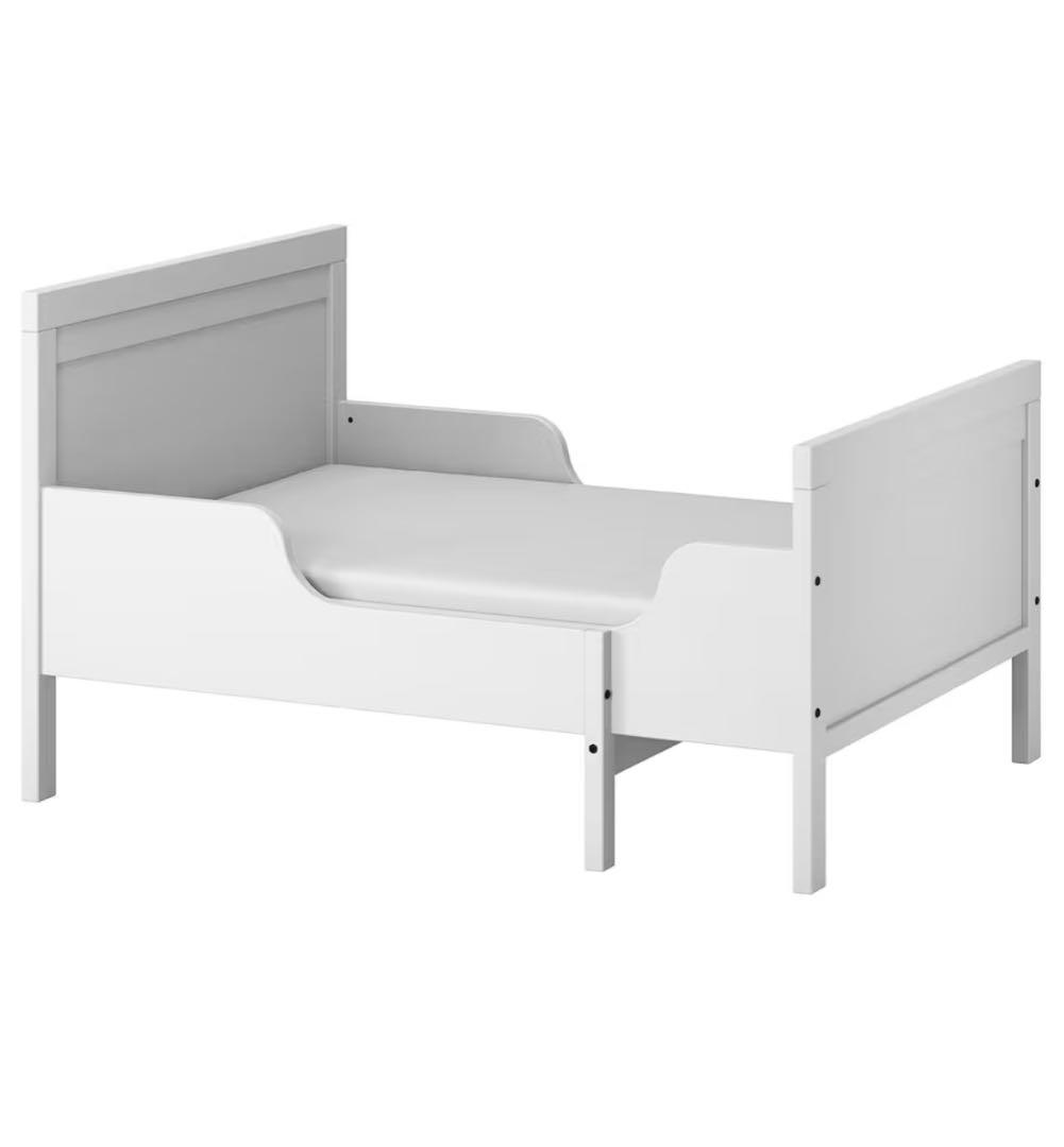 IKEA　シングルベッド　ベビー〜子ども　伸長式 グレーブラウン