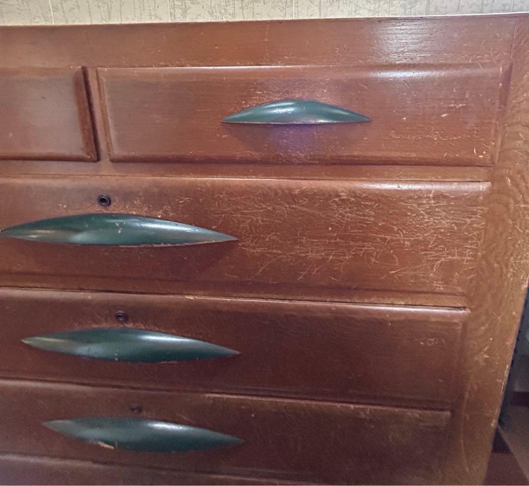 昭和レトロ家具 7引出し レトロ 木製タンス