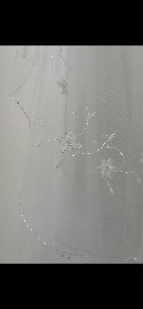 tveir クラウディア ウェディングベール ビーズ刺繍付き