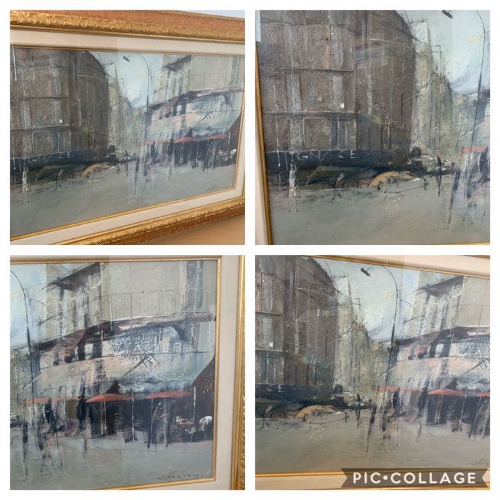 フランス三大天才画家　ジャン　クロード　シェネ　油彩12号Mサンジェルマン・パリ