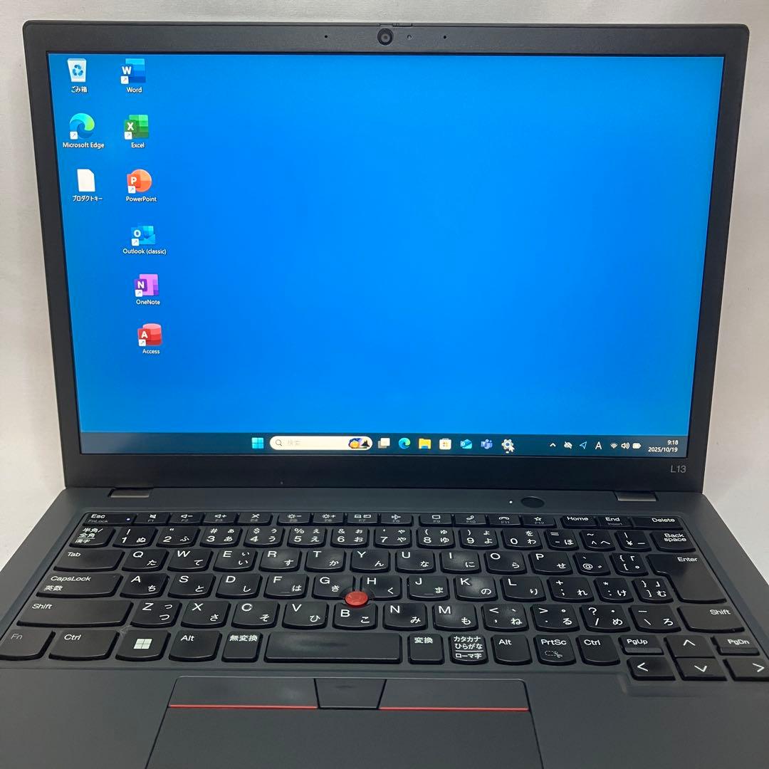 美品 ThinkPad L13 第12世代 i7 16GB 512GB オフィス