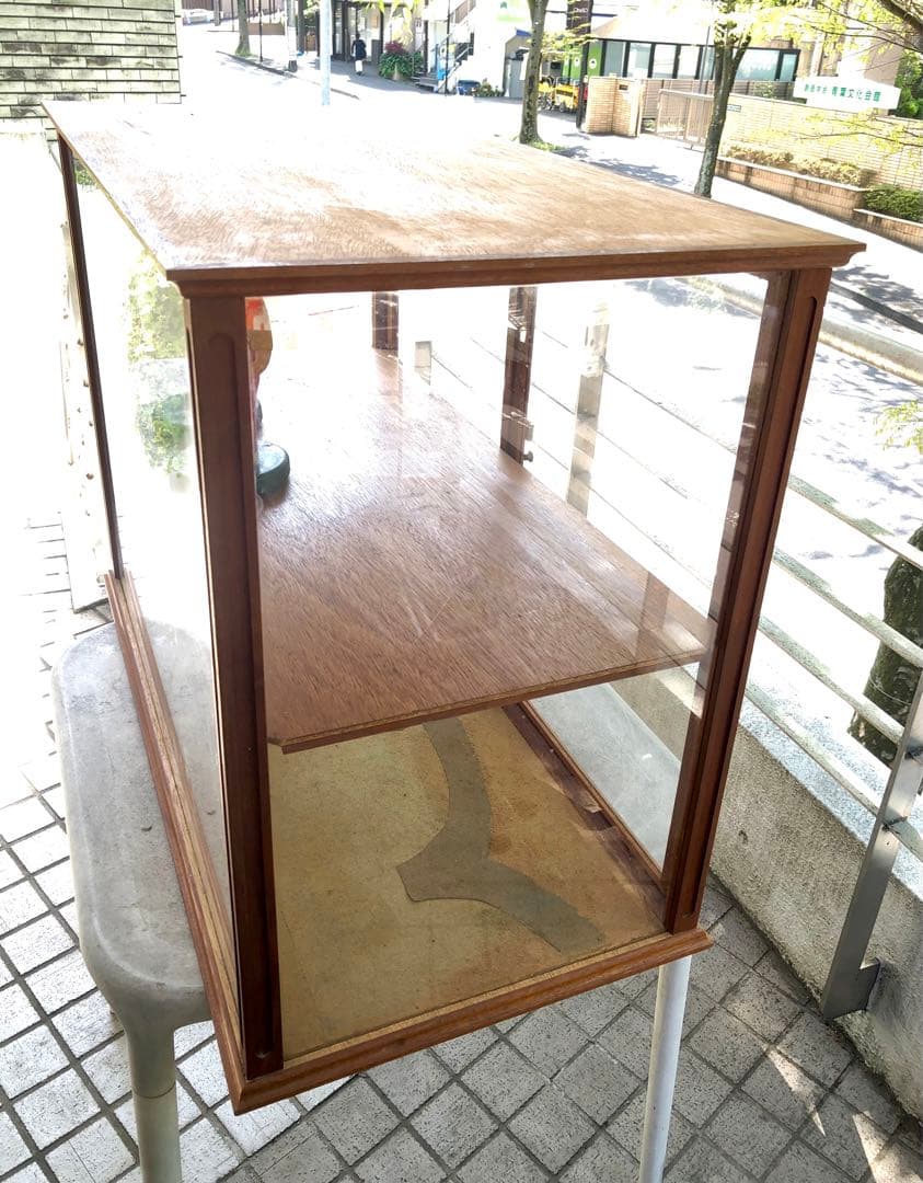 アンティーク風 店舗什器 ガラスケース ショーケース 英国風 横浜市引き取り限定