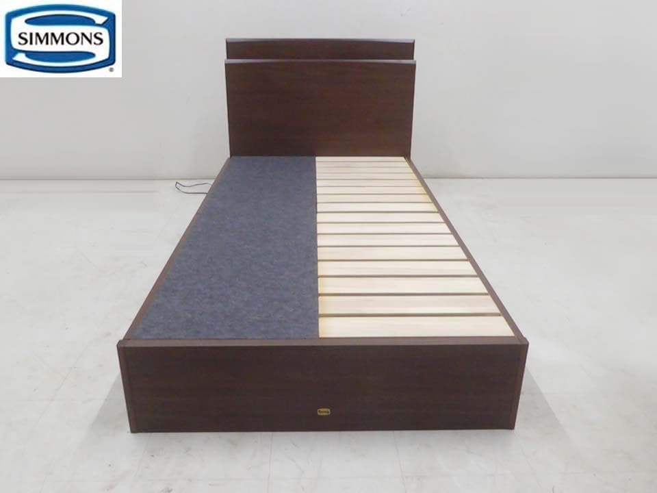 ■SIMMONS シモンズ■シングルサイズ ベッドフレーム 収納付き