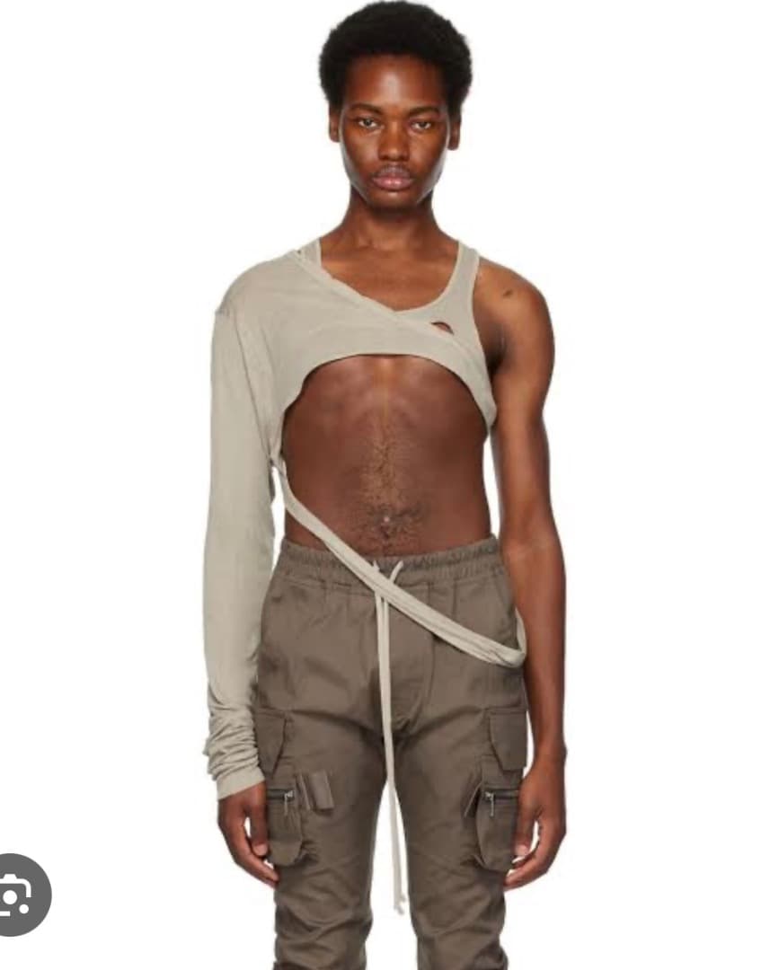 トップス Rick Owens Banana Skeletank Viscose Silk