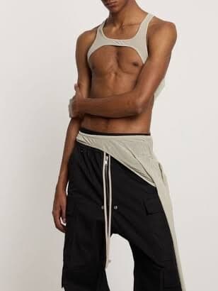 トップス Rick Owens Banana Skeletank Viscose Silk