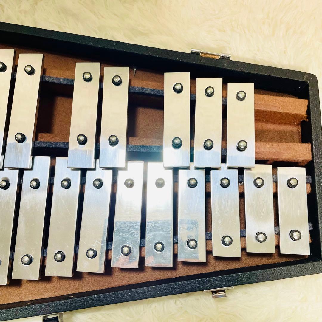 美品　saito 鉄琴　マレット　32鍵盤 サイトウ　グロッケン