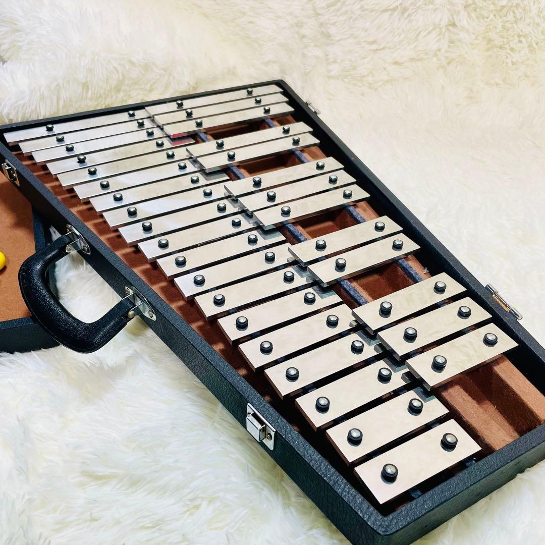 美品　saito 鉄琴　マレット　32鍵盤 サイトウ　グロッケン