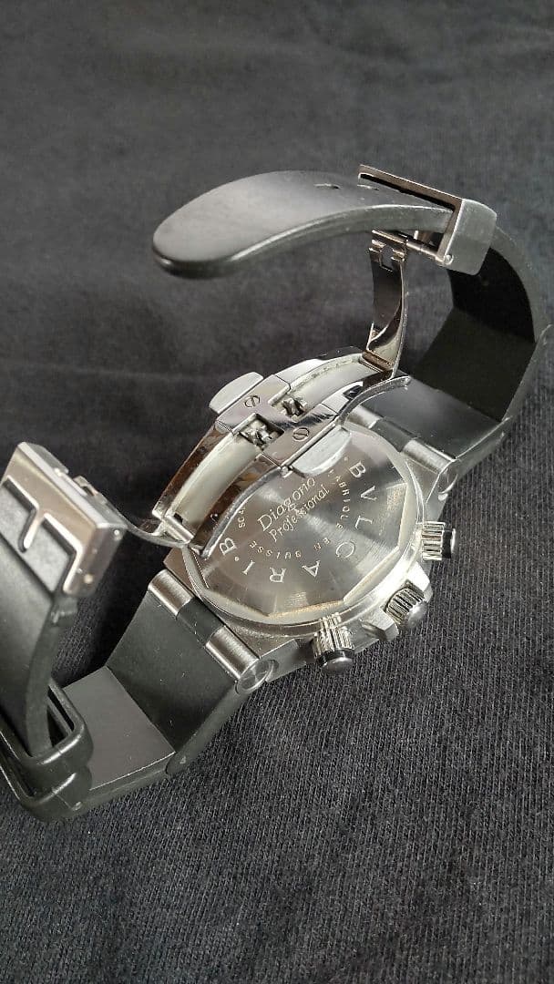 BVLGARI クロノグラフ　プロフェッショナルスクーバ　フライバック