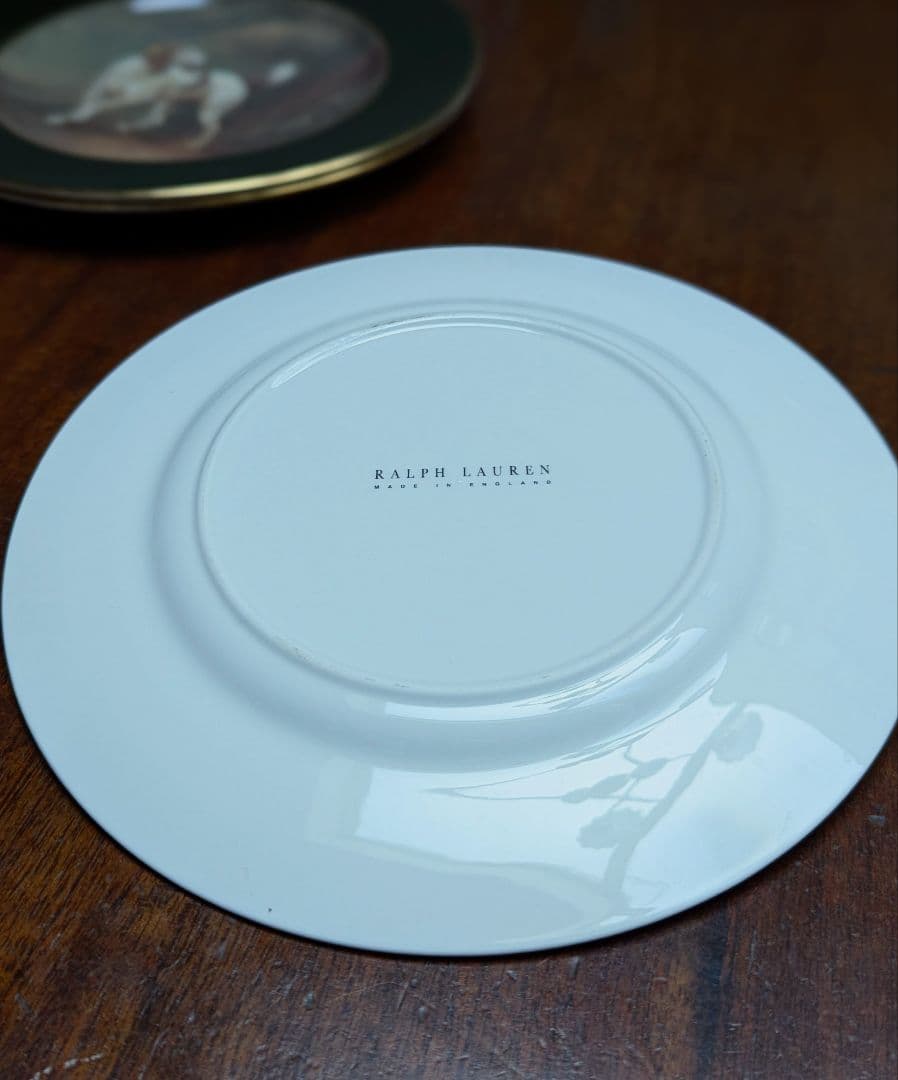 英国製ラルフローレン ヴィンテージ絵皿3枚セット 壁掛け 馬と猟犬 カントリー