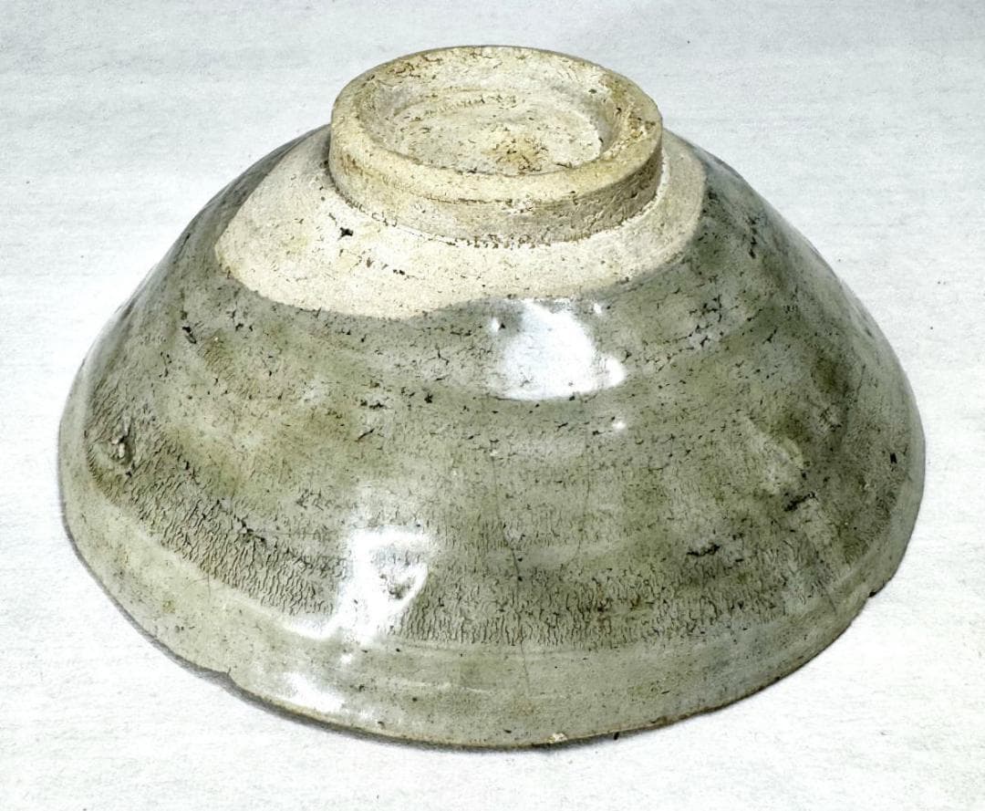 南宋時代 青磁輪花茶碗 箱付 古美術 時代品 伝世品焼物 歴史唐物WWTT296