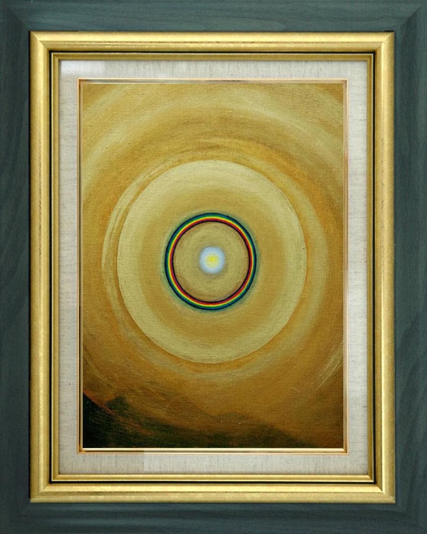 油絵 菅家令子 絵 絵画インテリア F6-G282023 風景 祈り 希望 奇跡