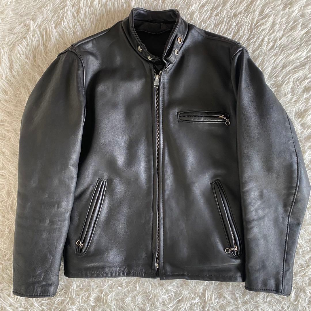 美品✨SCHOTT　641 シングルライダース　黒　38 L相当