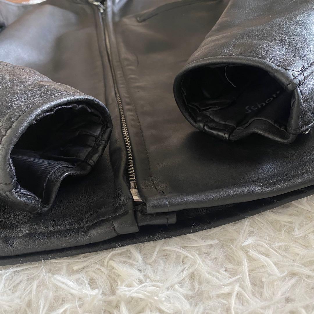美品✨SCHOTT　641 シングルライダース　黒　38 L相当