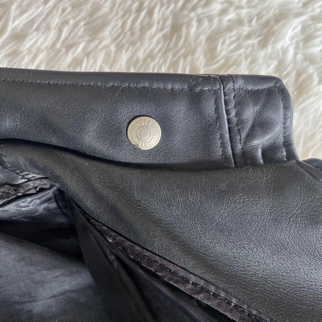 美品✨SCHOTT　641 シングルライダース　黒　38 L相当