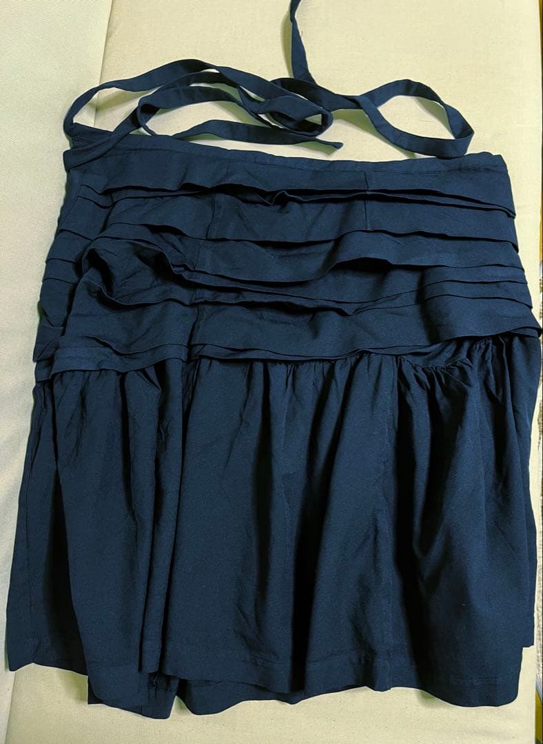 コムデギャルソンコムデギャルソン フリルラップスカート　濃紺