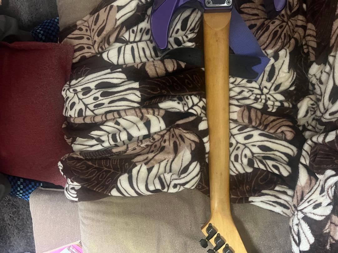 騎*谷様 グローバーJackson エレキギター 紫