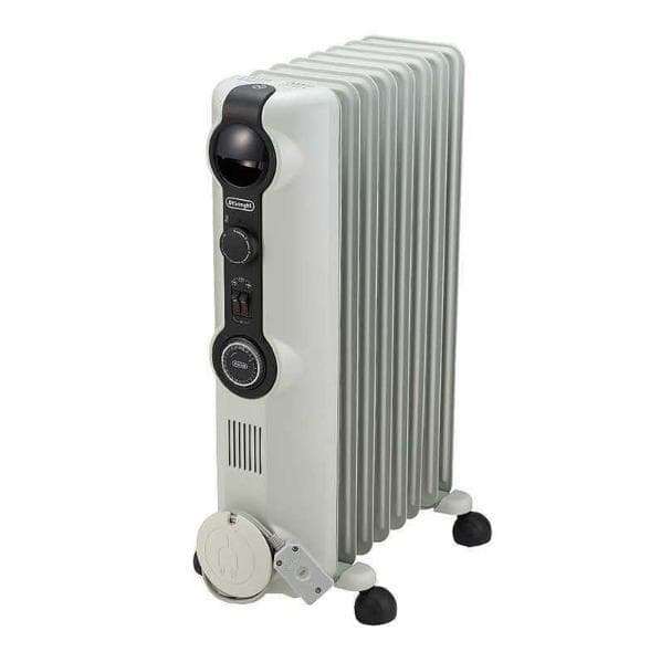 【新品・未使用】デロンギ オイルヒーター ホワイト＋ブラック HJ0812-BK