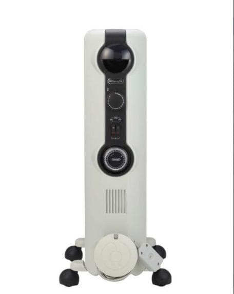 【新品・未使用】デロンギ オイルヒーター ホワイト＋ブラック HJ0812-BK