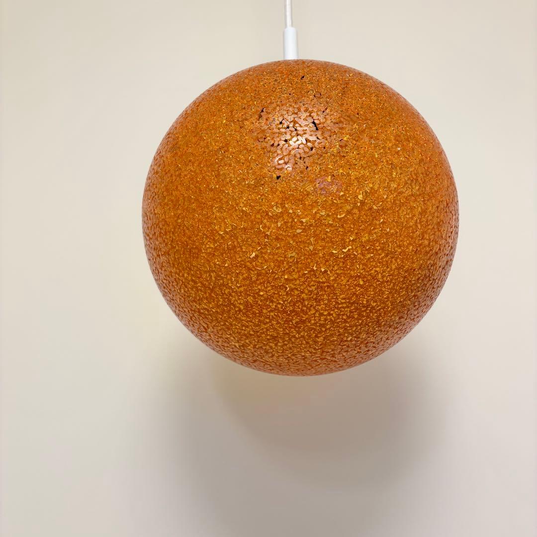 ペンダントライト 吊下げ照明 オレンジ ミッドセンチュリー スペースエイジ